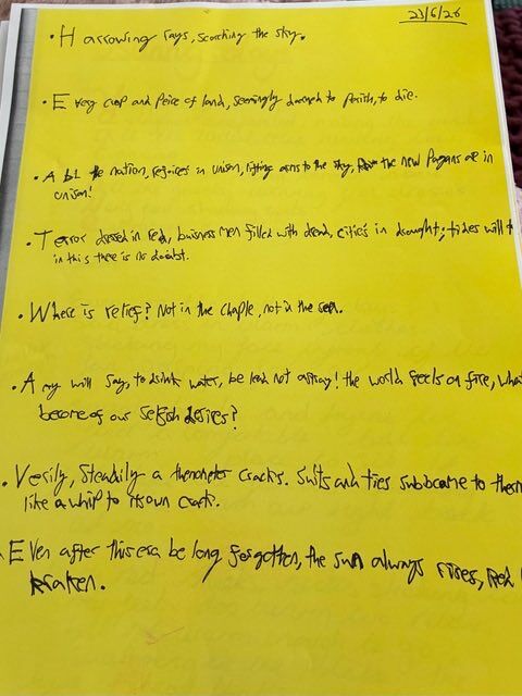 Image for the Tweet beginning: Today we did ACROSTIC poems